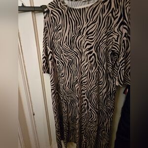 Zebra Print Women's Dress